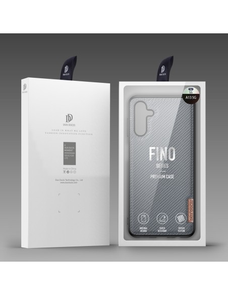 Dux Ducis Fino dėklo dangtelis, padengtas nailono medžiaga, skirtas Samsung Galaxy A13 5G mėlynai