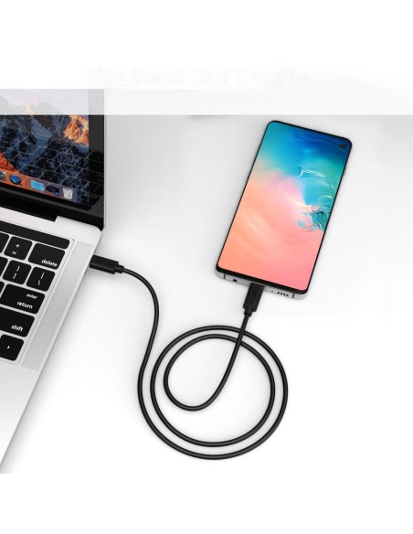 Kabelis USB Type C - USB Type C 3A 3m juodas Kabelis USB Type C - USB Type C 3A 3m juodas