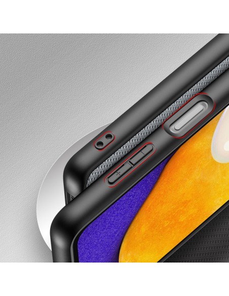 Dux Ducis Fino dėklo dangtelis, padengtas nailono medžiaga, skirtas Samsung Galaxy A13 5G mėlynai