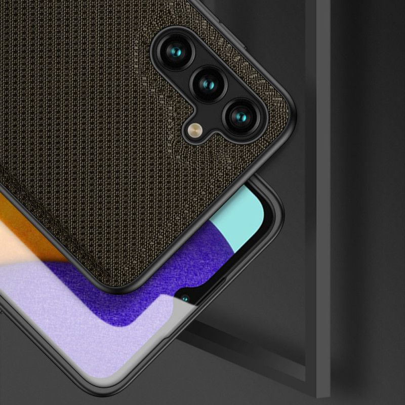 Dux Ducis Fino dėklo dangtelis, padengtas nailono medžiaga, skirtas Samsung Galaxy A13 5G žaliai