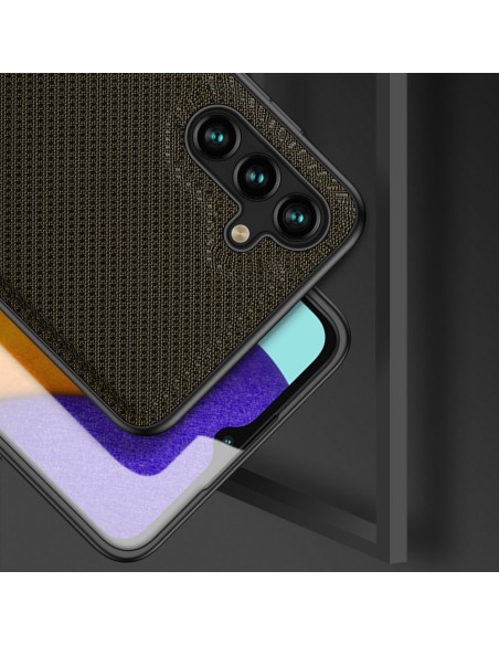 Dux Ducis Fino dėklo dangtelis, padengtas nailono medžiaga, skirtas Samsung Galaxy A13 5G žaliai Dux Ducis Fino dėklo dangtelis, padengtas nailono medžiaga, skirtas Samsung Galaxy A13 5G žaliai