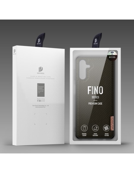Dux Ducis Fino dėklo dangtelis, padengtas nailono medžiaga, skirtas Samsung Galaxy A13 5G žaliai Dux Ducis Fino dėklo dangtelis, padengtas nailono medžiaga, skirtas Samsung Galaxy A13 5G žaliai
