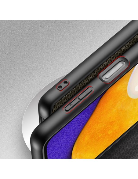 Dux Ducis Fino dėklo dangtelis, padengtas nailono medžiaga, skirtas Samsung Galaxy A13 5G žaliai Dux Ducis Fino dėklo dangtelis, padengtas nailono medžiaga, skirtas Samsung Galaxy A13 5G žaliai