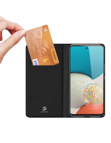 Dux Ducis Skin Pro dėklo dėklo dangtelis su atvartu, skirtas Samsung Galaxy A53 5G juodas