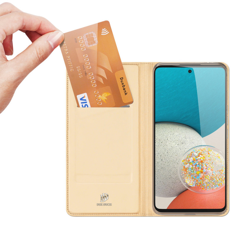 Dux Ducis Skin Pro dėklo dėklo dangtelis su atvartu, skirtas Samsung Galaxy A53 5G auksui