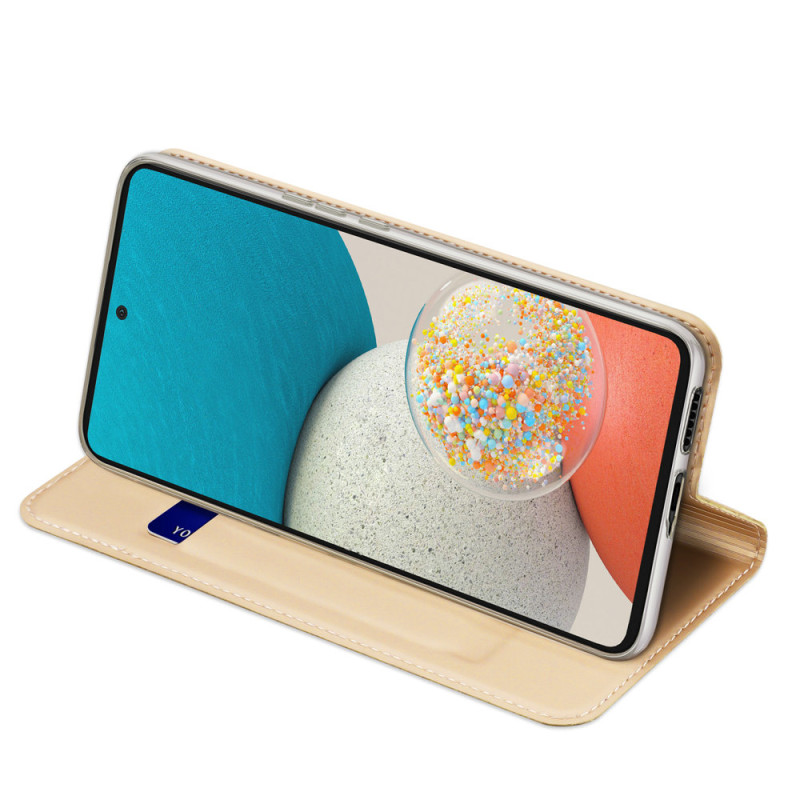 Dux Ducis Skin Pro dėklo dėklo dangtelis su atvartu, skirtas Samsung Galaxy A53 5G auksui