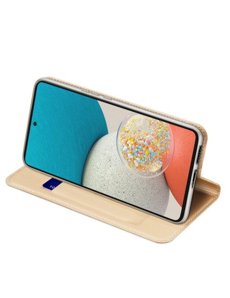 Dux Ducis Skin Pro dėklo dėklo dangtelis su atvartu, skirtas Samsung Galaxy A53 5G auksui Dux Ducis Skin Pro dėklo dėklo dangtelis su atvartu, skirtas Samsung Galaxy A53 5G auksui