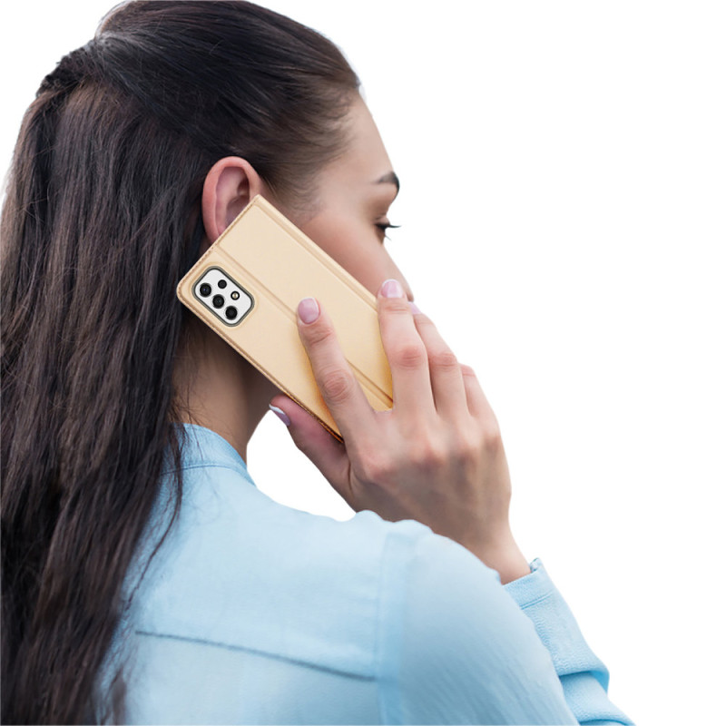 Dux Ducis Skin Pro dėklo dėklo dangtelis su atvartu, skirtas Samsung Galaxy A53 5G auksui