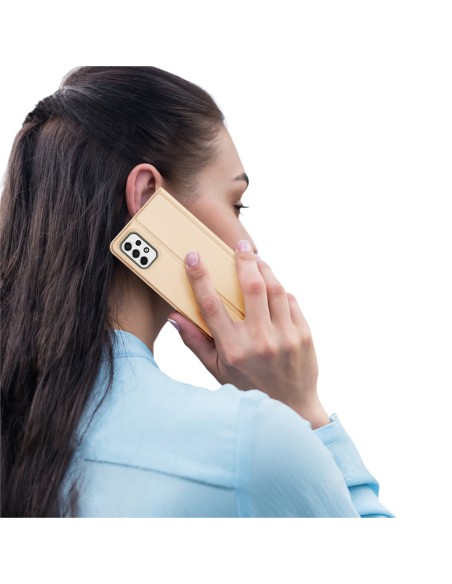 Dux Ducis Skin Pro dėklo dėklo dangtelis su atvartu, skirtas Samsung Galaxy A53 5G auksui Dux Ducis Skin Pro dėklo dėklo dangtelis su atvartu, skirtas Samsung Galaxy A53 5G auksui