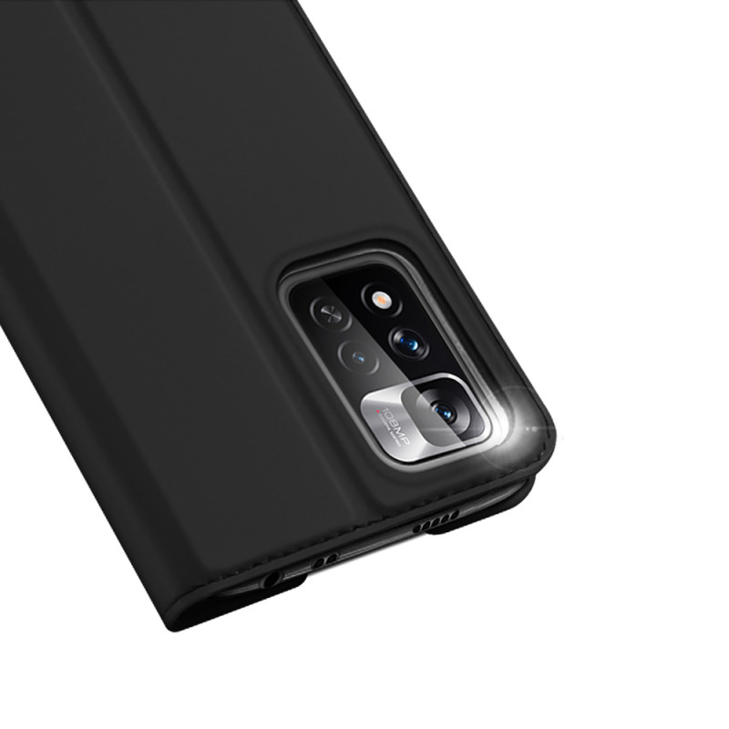Dux Ducis Skin Pro dėklo dėklo dangtelis su atvartu, skirtas Poco M4 Pro 5G juodas
