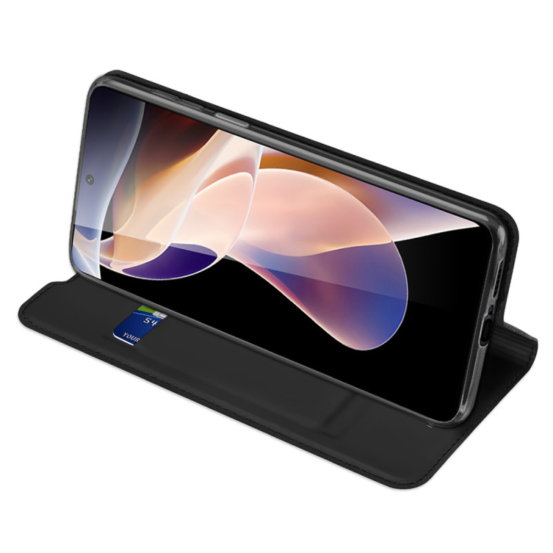 Dux Ducis Skin Pro dėklo dėklo dangtelis su atvartu, skirtas Poco M4 Pro 5G juodas