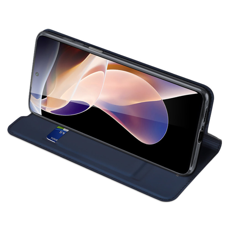 Dux Ducis Skin Pro dėklo dėklo dangtelis su atvartu, skirtas Poco M4 Pro 5G mėlynai
