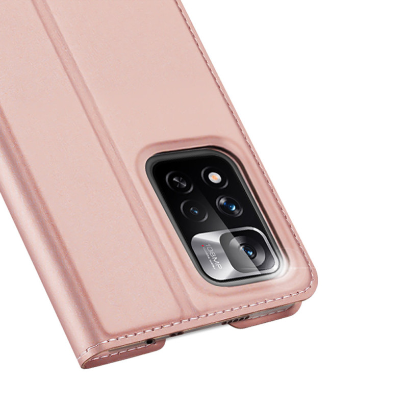 Dux Ducis Skin Pro Dėklas Atverčiamas dangtelis Poco M4 Pro 5G Rožinė