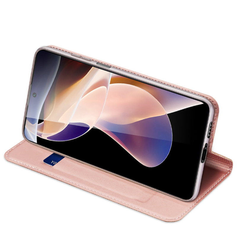 Dux Ducis Skin Pro Dėklas Atverčiamas dangtelis Poco M4 Pro 5G Rožinė