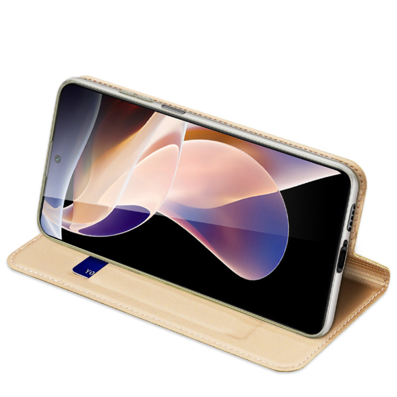 Dux Ducis Skin Pro dėklo dėklo dangtelis su atvartu, skirtas Poco M4 Pro 5G auksui