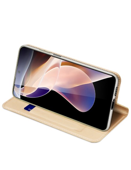 Dux Ducis Skin Pro dėklo dėklo dangtelis su atvartu, skirtas Poco M4 Pro 5G auksui Dux Ducis Skin Pro dėklo dėklo dangtelis su atvartu, skirtas Poco M4 Pro 5G auksui