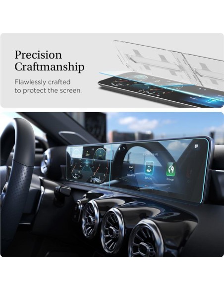 Spigen Glas.tR EZ Fit grūdintas stiklas, skirtas Mercedes A-Class 2020/ 2021 Spigen Glas.tR EZ Fit grūdintas stiklas, skirtas Mercedes A-Class 2020/ 2021