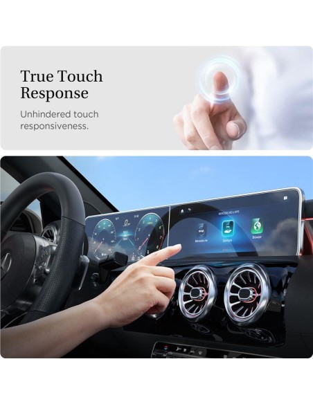 Spigen Glas.tR EZ Fit grūdintas stiklas, skirtas Mercedes A-Class 2020/ 2021 Spigen Glas.tR EZ Fit grūdintas stiklas, skirtas Mercedes A-Class 2020/ 2021