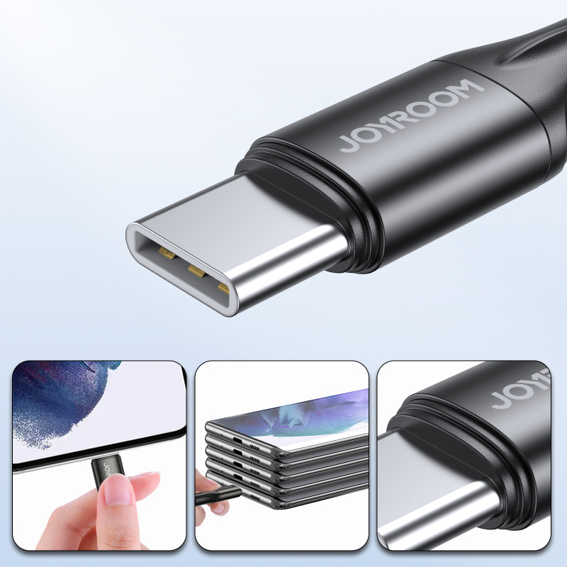 Joyroom S-2030N1-60 USB-C – USB-C PD laidas 60W 3A 480Mb/ s 2m – juodas