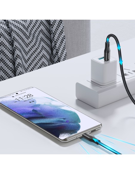 Joyroom S-2030N1-60 USB-C – USB-C PD laidas 60W 3A 480Mb/ s 2m – juodas Joyroom S-2030N1-60 USB-C – USB-C PD laidas 60W 3A 480Mb/ s 2m – juodas