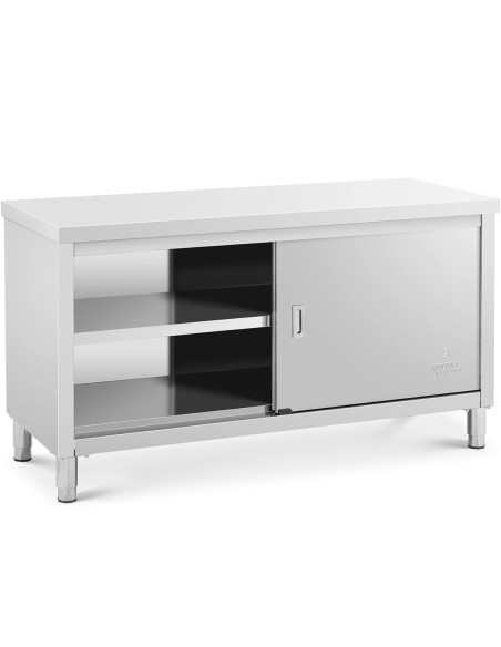 Centrinis stalviršis su stumdomų durų spintele 150 x 60 x 85 cm Centrinis stalviršis su stumdomų durų spintele 150 x 60 x 85 cm