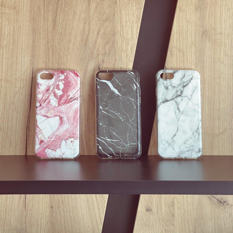 Wozinsky Marble gelio dėklo marmurinis dangtelis Samsung Galaxy A13 5G baltas