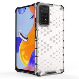 Korinis šarvuotas dėklas su geliniu rėmeliu Xiaomi Redmi Note 11 Pro+ / 11 Pro juodas