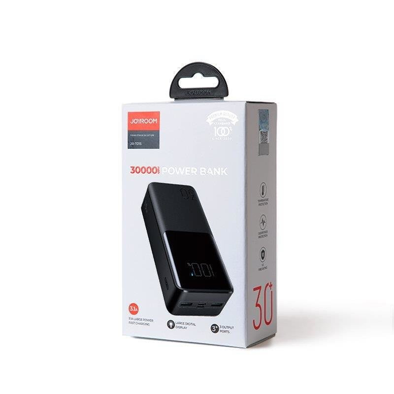 Powerbank 30000mAh 15W kabelis USB-C kabelis...
