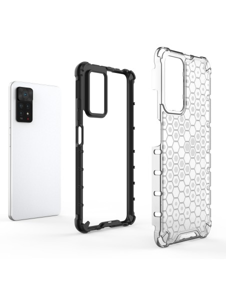 Korinis šarvuotas dėklas su geliniu rėmeliu Xiaomi Redmi Note 11 Pro+ / 11 Pro juodas Korinis šarvuotas dėklas su geliniu rėmeliu Xiaomi Redmi Note 11 Pro+ / 11 Pro juodas