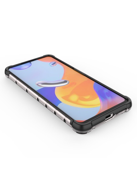 Korinis šarvuotas dėklas su geliniu rėmeliu Xiaomi Redmi Note 11 Pro+ / 11 Pro juodas Korinis šarvuotas dėklas su geliniu rėmeliu Xiaomi Redmi Note 11 Pro+ / 11 Pro juodas