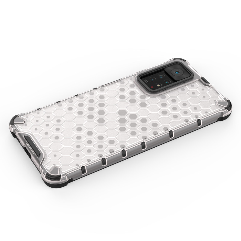 Korinis šarvuotas dėklas su geliniu rėmeliu Xiaomi Redmi Note 11 Pro+ / 11 Pro juodas