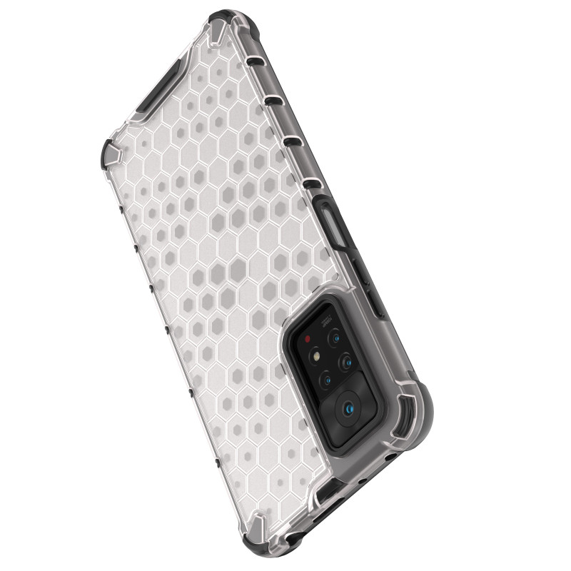 Korinis šarvuotas dėklas su geliniu rėmeliu Xiaomi Redmi Note 11 Pro+ / 11 Pro juodas
