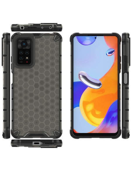 Korinis šarvuotas dėklas su geliniu rėmeliu Xiaomi Redmi Note 11 Pro+ / 11 Pro juodas Korinis šarvuotas dėklas su geliniu rėmeliu Xiaomi Redmi Note 11 Pro+ / 11 Pro juodas