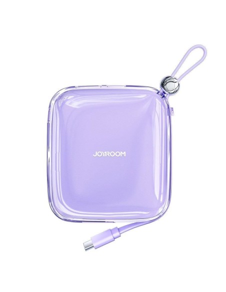 Powerbank 10000mAh Jelly Series 22,5W su USB-C kabeliu violetinė Powerbank 10000mAh Jelly Series 22,5W su USB-C kabeliu violetinė
