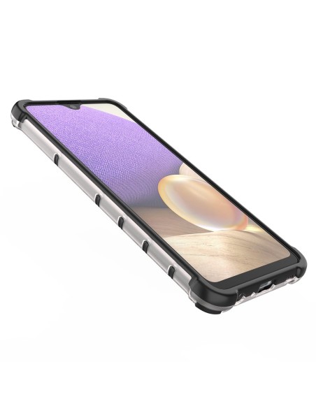 Korinis šarvuotas dėklas su gelio rėmeliu, skirtas Samsung Galaxy A03s (166.5) juodas Korinis šarvuotas dėklas su gelio rėmeliu, skirtas Samsung Galaxy A03s (166.5) juodas