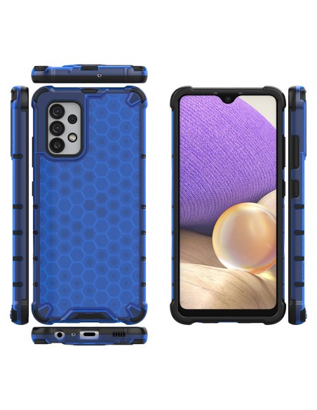 Korinis šarvuotas dėklas su gelio rėmeliu, skirtas Samsung Galaxy A13 5G mėlynai Korinis šarvuotas dėklas su gelio rėmeliu, skirtas Samsung Galaxy A13 5G mėlynai