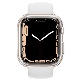 „Spigen“ skystųjų kristalų dėklas, skirtas Apple Watch 4 / 5 / 6 / 7 / 8 / SE (40 / 41 mm) - skaidrus