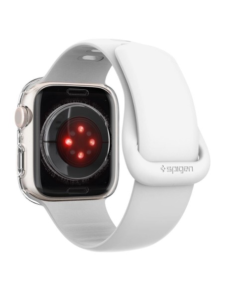 „Spigen“ skystųjų kristalų dėklas, skirtas Apple Watch 4 / 5 / 6 / 7 / 8 / SE (40 / 41 mm) - skaidrus „Spigen“ skystųjų kristalų dėklas, skirtas Apple Watch 4 / 5 / 6 / 7 / 8 / SE (40 / 41 mm) - skaidrus