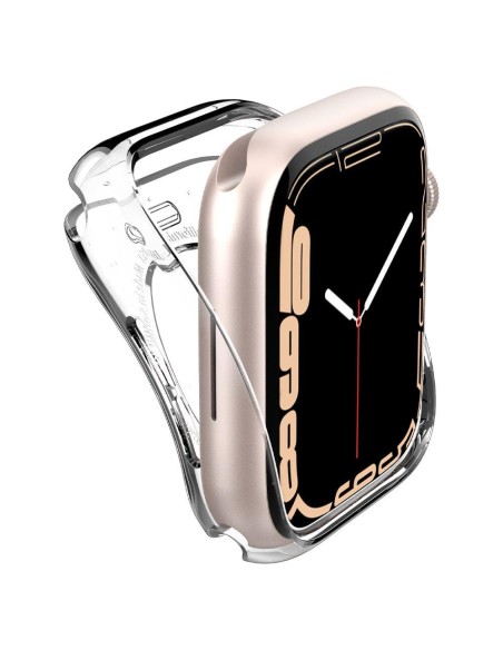 „Spigen“ skystųjų kristalų dėklas, skirtas Apple Watch 4 / 5 / 6 / 7 / 8 / SE (40 / 41 mm) - skaidrus „Spigen“ skystųjų kristalų dėklas, skirtas Apple Watch 4 / 5 / 6 / 7 / 8 / SE (40 / 41 mm) - skaidrus