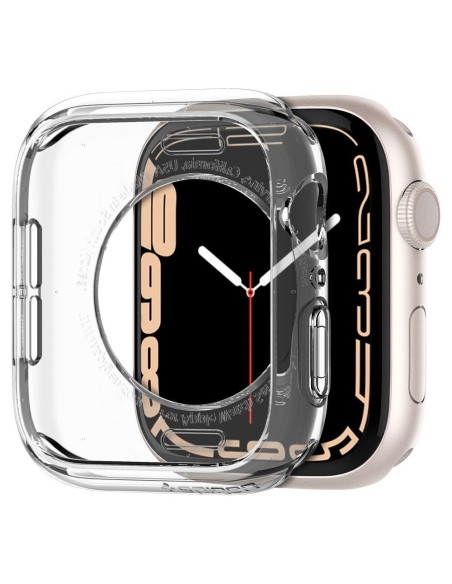 „Spigen“ skystųjų kristalų dėklas, skirtas Apple Watch 4 / 5 / 6 / 7 / 8 / SE (40 / 41 mm) - skaidrus „Spigen“ skystųjų kristalų dėklas, skirtas Apple Watch 4 / 5 / 6 / 7 / 8 / SE (40 / 41 mm) - skaidrus