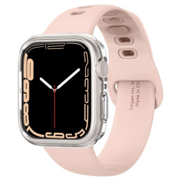 „Spigen“ skystųjų kristalų dėklas, skirtas Apple Watch 4 / 5 / 6 / 7 / 8 / SE (40 / 41 mm) - skaidrus