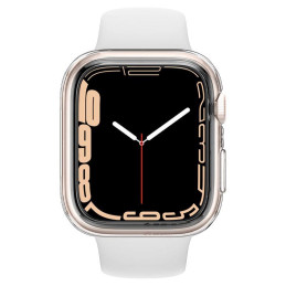 „Spigen“ skystųjų kristalų dėklas, skirtas Apple Watch 4 / 5 / 6 / 7 / 8 / SE (40 / 41 mm) - skaidrus