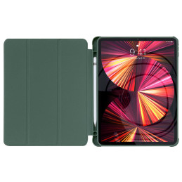 Stovo planšetinio kompiuterio dėklas išmanusis dangtelis iPad 10.2& 39 & 39 2021 su stovo funkcija žalia