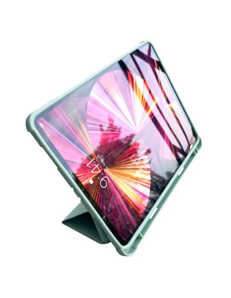 Stovo planšetinio kompiuterio dėklas išmanusis dangtelis iPad 10.2& 39 & 39 2021 su stovo funkcija žalia