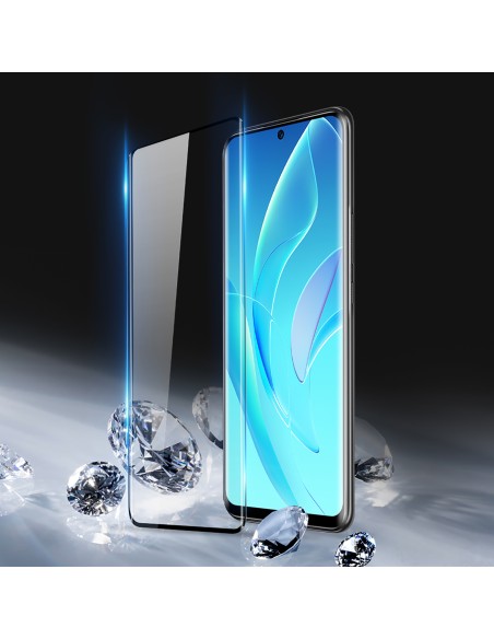 Dux Ducis Curved Glass grūdintas stiklas, skirtas Honor 60 Pro su juodu rėmeliu