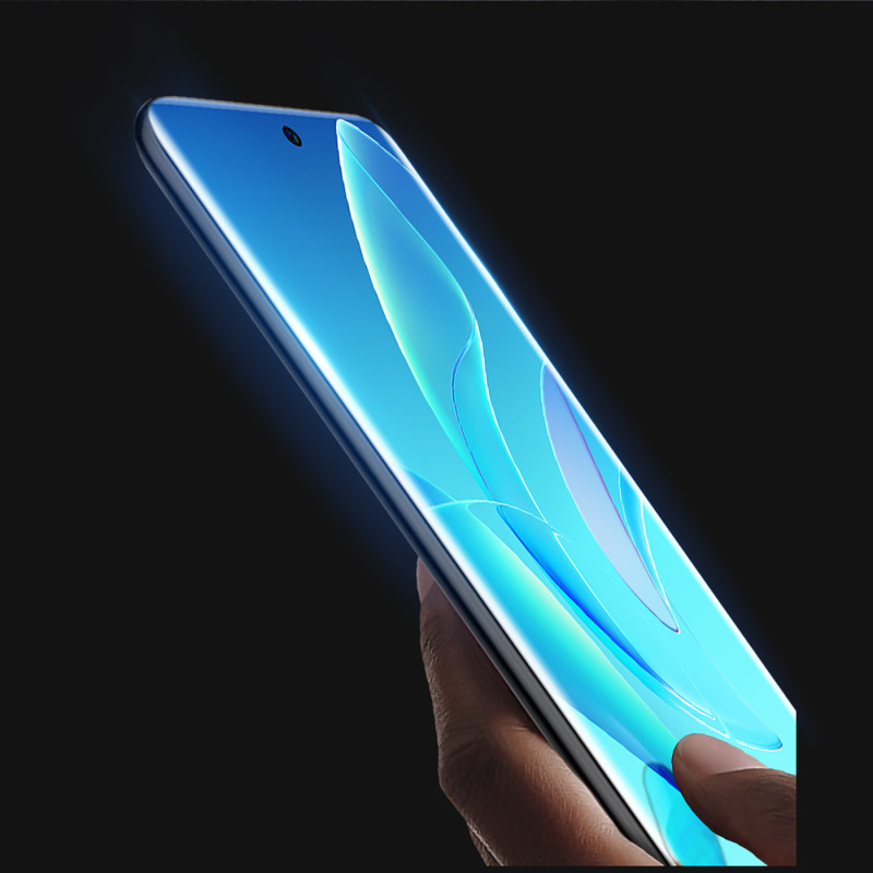 Dux Ducis Curved Glass grūdintas stiklas, skirtas Honor 60 Pro su juodu rėmeliu
