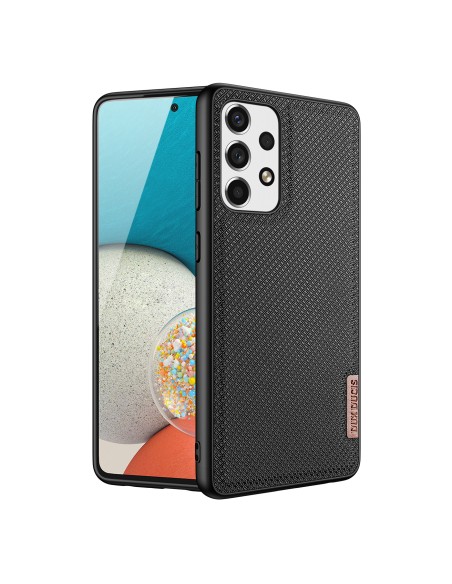 Dux Ducis Fino dėklo dangtelis, padengtas nailono medžiaga, skirtas Samsung Galaxy A73 juodas Dux Ducis Fino dėklo dangtelis, padengtas nailono medžiaga, skirtas Samsung Galaxy A73 juodas