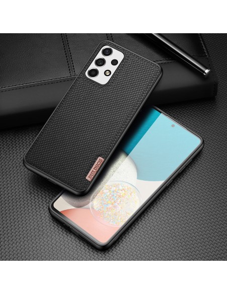 Dux Ducis Fino dėklo dangtelis, padengtas nailono medžiaga, skirtas Samsung Galaxy A73 juodas Dux Ducis Fino dėklo dangtelis, padengtas nailono medžiaga, skirtas Samsung Galaxy A73 juodas