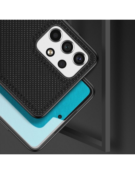 Dux Ducis Fino dėklo dangtelis, padengtas nailono medžiaga, skirtas Samsung Galaxy A73 juodas Dux Ducis Fino dėklo dangtelis, padengtas nailono medžiaga, skirtas Samsung Galaxy A73 juodas