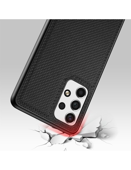 Dux Ducis Fino dėklo dangtelis, padengtas nailono medžiaga, skirtas Samsung Galaxy A73 juodas Dux Ducis Fino dėklo dangtelis, padengtas nailono medžiaga, skirtas Samsung Galaxy A73 juodas